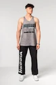 Pánske tielko Nebbia  Washed-off Oversized Stringer MAX OUT 359 Light Grey