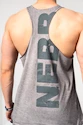 Pánske tielko Nebbia  Washed-off Oversized Stringer MAX OUT 359 Light Grey