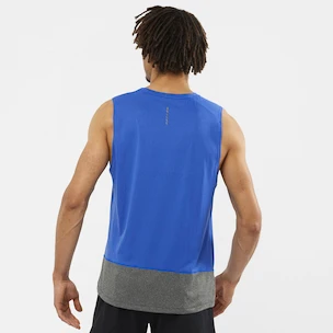 Pánske tielko Salomon Cross Run Tank Nautical Blue/Black