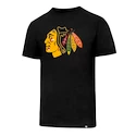 Pánske tričko 47 Brand Club Tee NHL Chicago Blackhawks čierne