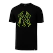 Pánske tričko 47 Brand Splitter Tee MLB New York Yankees Black/Camo/Green Neon