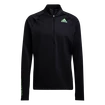 Pánske tričko adidas  Adizero Warm 1/2 Zip LS Black