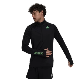 Pánske tričko adidas Adizero Warm 1/2 Zip LS Black