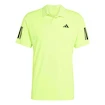Pánske tričko adidas  Club 3 Stripes Polo Lucid Lemon