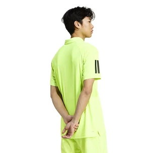 Pánske tričko adidas  Club 3 Stripes Polo Lucid Lemon