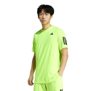 Pánske tričko adidas  Club 3 Stripes Tee Lucid Lemon