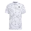 Pánske tričko adidas  Club Graphic Polo White