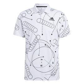 Pánske tričko adidas Club Graphic Polo White