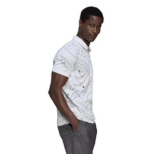 Pánske tričko adidas  Club Graphic Polo White