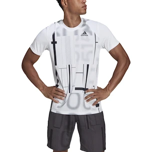 Pánske tričko adidas  Club Graphic Tee White