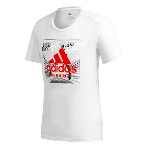 Pánske tričko adidas  Fast GFX white