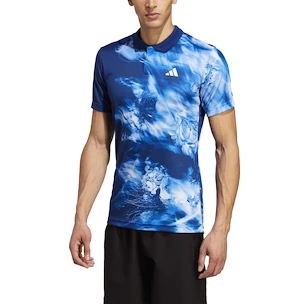 Pánske tričko adidas  Melbourne Tennis HEAT.RDY FreeLift Polo Shirt Blue