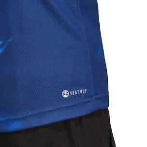 Pánske tričko adidas  Melbourne Tennis HEAT.RDY FreeLift Polo Shirt Blue