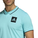 Pánske tričko adidas  Paris Freelift Polo Aqua