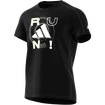 Pánske tričko adidas  Performance Run Logo 1 Black
