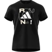 Pánske tričko adidas  Performance Run Logo 1 Black