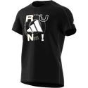 Pánske tričko adidas  Performance Run Logo 1 Black