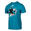 Pánske tričko adidas Primary Logo NHL San Jose Sharks