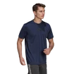 Pánske tričko adidas  Primeblue Designed 2 Move Sport 3-Stripes Tee Crew Navy