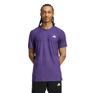 Pánske tričko adidas  Tennis Climacool+ AIRCHILL FreeLift T-Shirt Aurora Plum