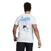 Pánske tričko adidas  Thiem Graphic Tee White