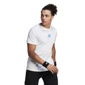 Pánske tričko adidas  Thiem Graphic Tee White