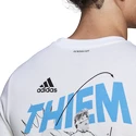 Pánske tričko adidas  Thiem Graphic Tee White