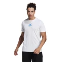 Pánske tričko adidas  Thiem Graphic Tee White