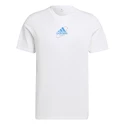 Pánske tričko adidas  Thiem Graphic Tee White