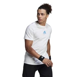 Pánske tričko adidas  Thiem Graphic Tee White