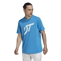 Pánske tričko adidas  Thiem Logo Graphic Tee Blue