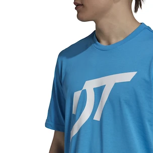 Pánske tričko adidas  Thiem Logo Graphic Tee Blue