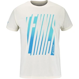 Pánske tričko Babolat Exercise Message Tee Men Cannoli Cream