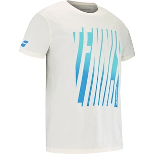 Pánske tričko Babolat  Exercise Message Tee Men Cannoli Cream