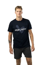 Pánske tričko Bauer Core SS Lockup Tee Navy