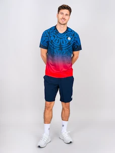 Pánske tričko BIDI BADU  Colortwist Tee Dark Blue/Red