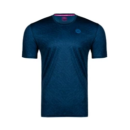 Pánske tričko BIDI BADU Falou Tech Tee Dark Blue, Petrol