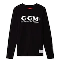 Pánske tričko CCM 125 Anniversary LS Tee Black L
