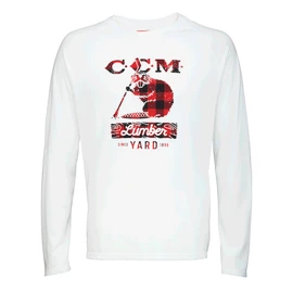 Pánske tričko CCM HOLIDAY MASCOTT LUMBER L/S TEE SR