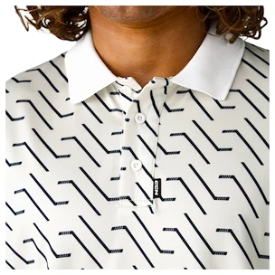 Pánske tričko CCM  Polo Print Blanc