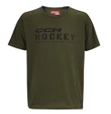 Pánske tričko CCM  STENCIL TEE Green