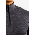 Pánske tričko Craft Fuseknit Comfort Zip LS šedé