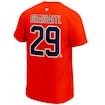 Pánske tričko Fanatics NHL Edmonton Oilers Leon Draisaitl 29 oranžové