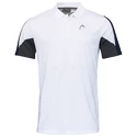 Pánske tričko Head  Club 22 Tech Polo Shirt Men White/Dark Blue