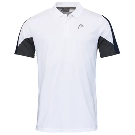 Pánske tričko Head Club 22 Tech Polo Shirt Men White/Dark Blue