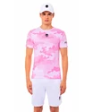 Pánske tričko Hydrogen  Tech Camo Tee Fuchsia/White