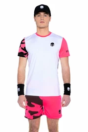 Pánske tričko Hydrogen Tech Camo Tee White/Fuchsia Fluo