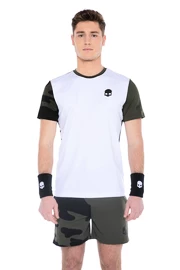 Pánske tričko Hydrogen Tech Camo Tee White/Military Green