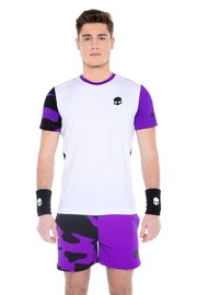 Pánske tričko Hydrogen Tech Camo Tee White/Purple