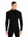 Pánske tričko Icebreaker  M 260 Tech LS Half Zip Black